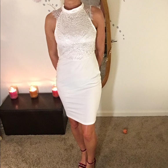 White Lace Lookin Like Grace Dress - Picture 1 of 6